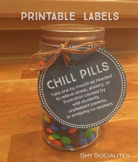 DIY projects with chill pill labels