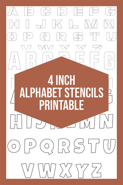 DIY Projects Using Free 4-Inch Printable Stencil Letters