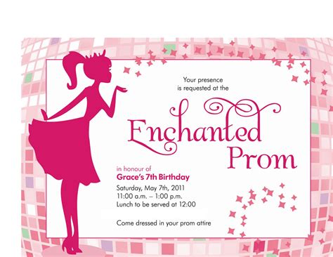 DIY Prom Night Invitation Templates