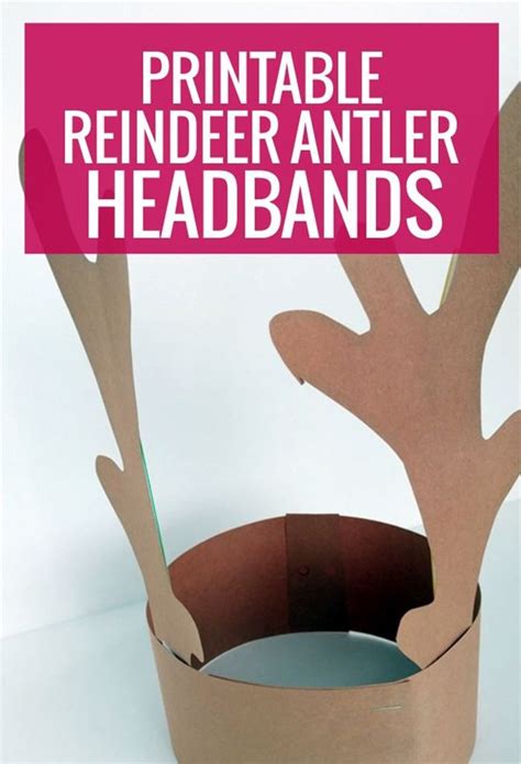 Image of DIY reindeer antlers for kids holiday activity