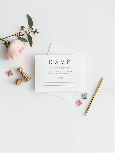 Diy Rsvp Card Template