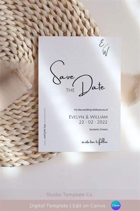 DIY Save the Date Template Canva Hacks