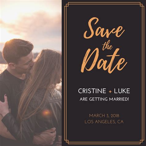 DIY Save the Date Template Canva Tutorial