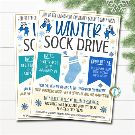 DIY Sock Drive Flyer