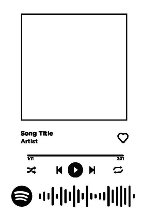 DIY Spotify Song Plaque Template