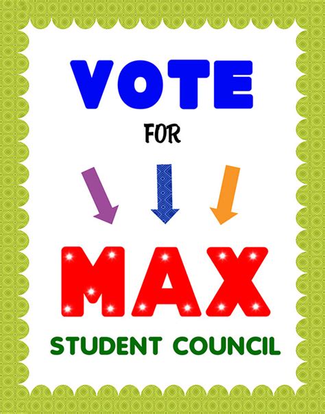 DIY student council poster templates