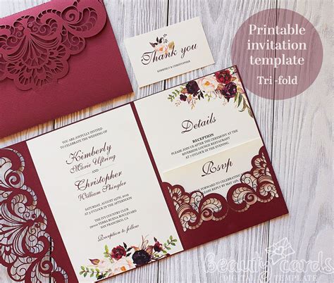 DIY Wedding Invitation Templates