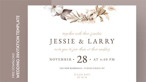 DIY Wedding Invitation Templates for Google Docs