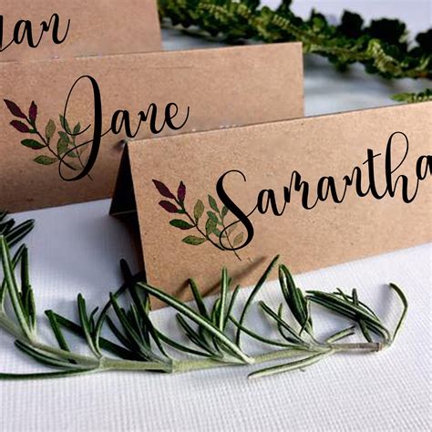 DIY Wedding Table Name Card Designs Ideas