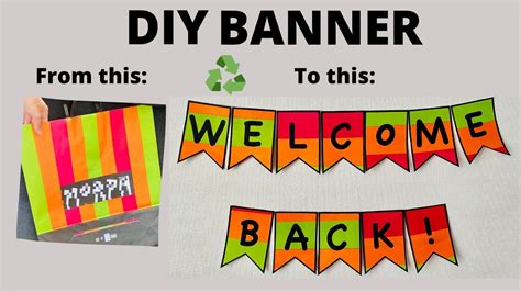 DIY Welcome Back Banners