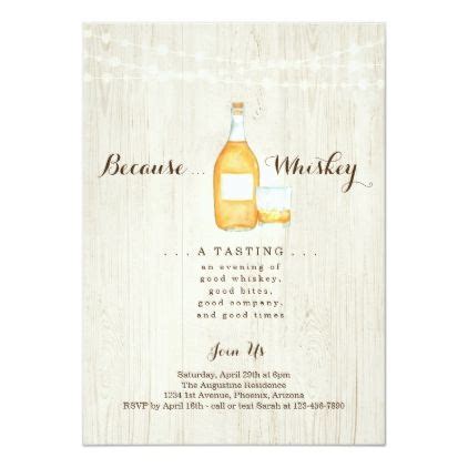 DIY Whiskey Invitation Ideas