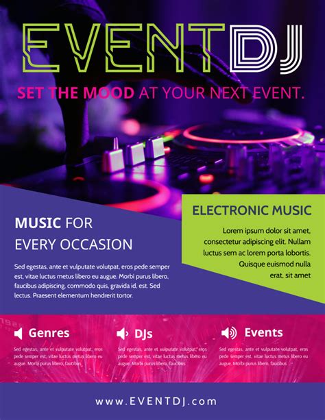 Event Promotions with DJ Full Beat Template