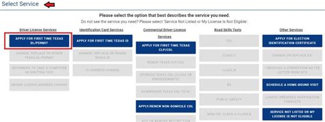 Types of DMV appointments