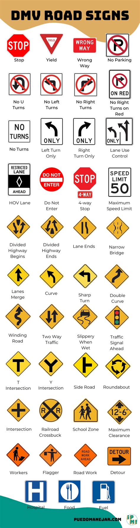 DMV Permit Test Road Signs