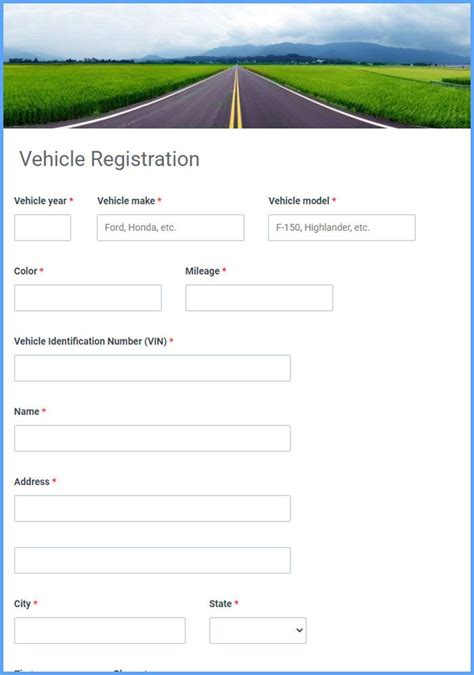 DMV Registration Form Online