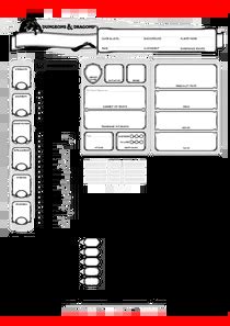 DnD Character Sheets PDF Download