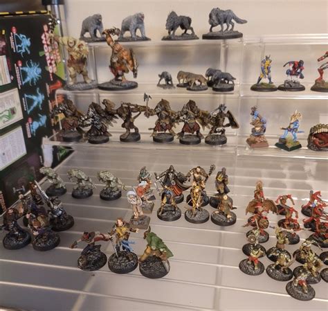 A collection of 3D printed DND miniatures