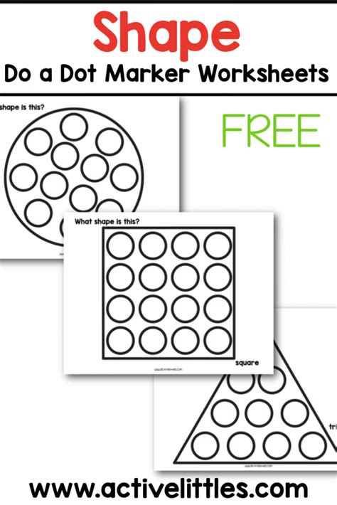 Do A Dot Printables for Shape Recognition