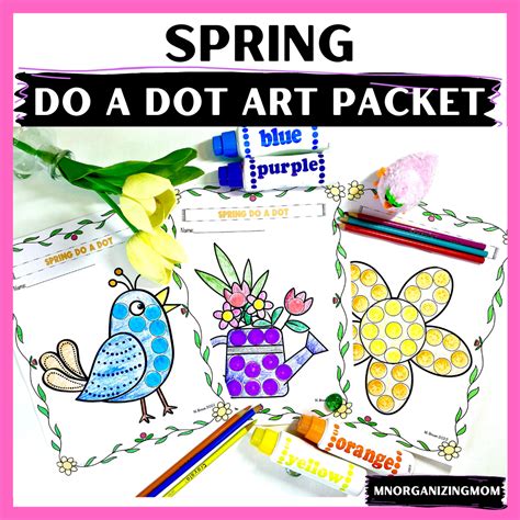 Tips for using do a dot printables with kids