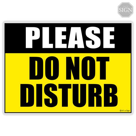 Do not disturb sign ideas 5