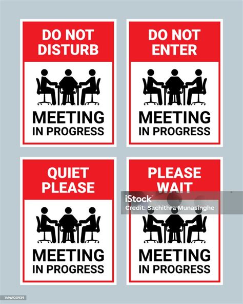 Do Not Disturb Signs for Co-working Spaces