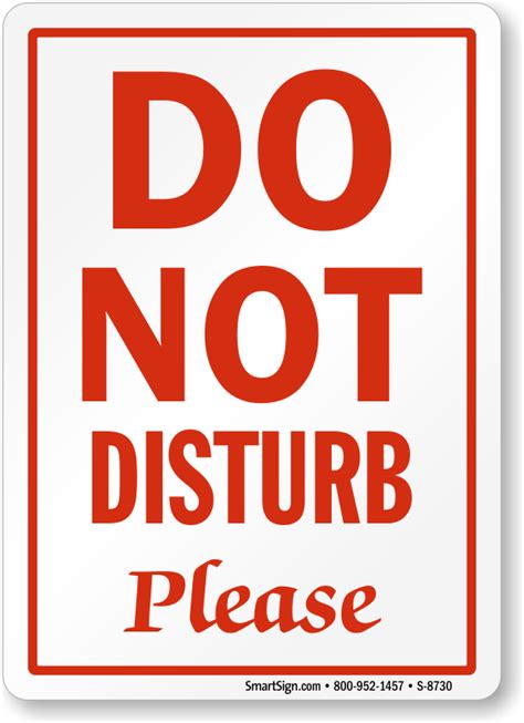 Do Not Disturb Signs for Office