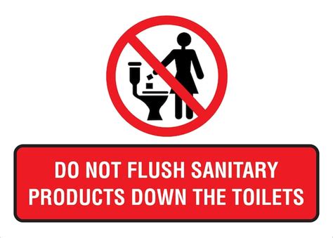 Do Not Flush Signs for Free Download