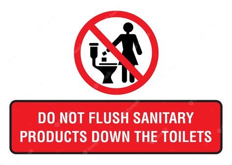 Do Not Flush Signs Professional Design Example