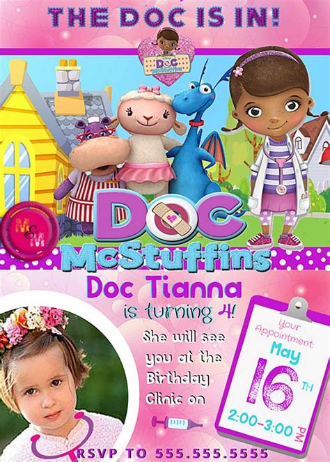 Doc McStuffins Character Invitation