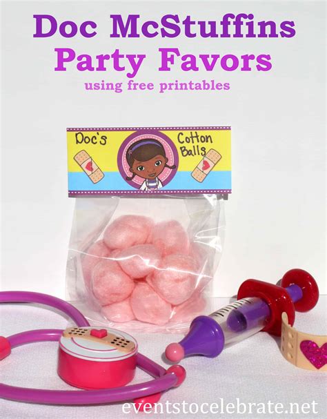 Doc McStuffins Party Favors