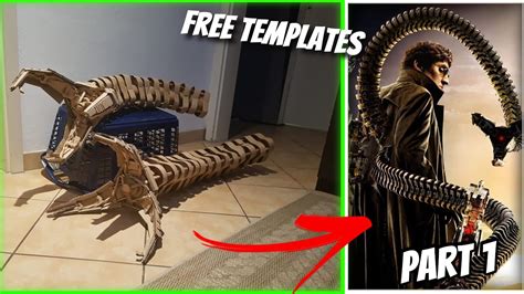 Cardboard Tube Doc Ock Tentacles Template