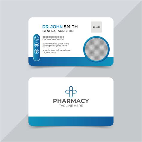 Doctor Business Card Template in Word