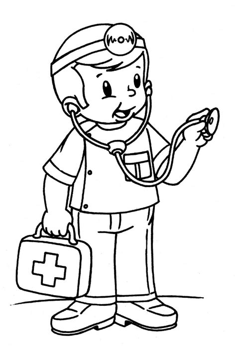 Doctor Coloring Pages for Kids