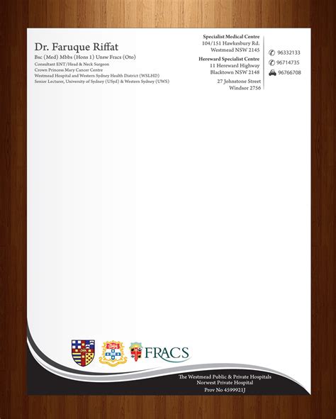 Doctor Letterhead Template Example