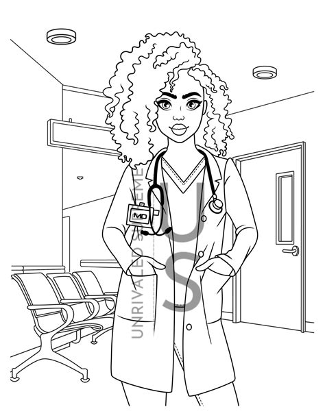 Doctor Office Coloring Page