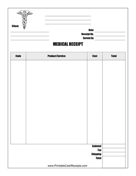 Doctor's Office Invoice Template Example 4