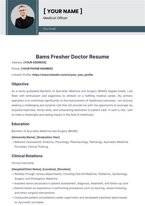 Doctors resume template