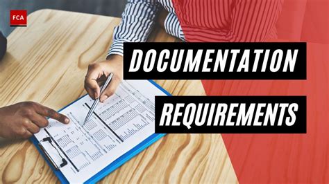 Documentation Requirements