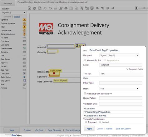 Docusign Template Not Saving Fields Best Practices 1