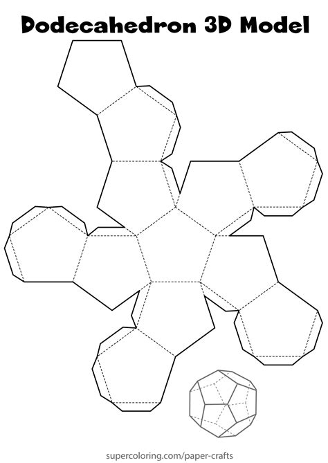 Dodecahedron 3D Sphere Template