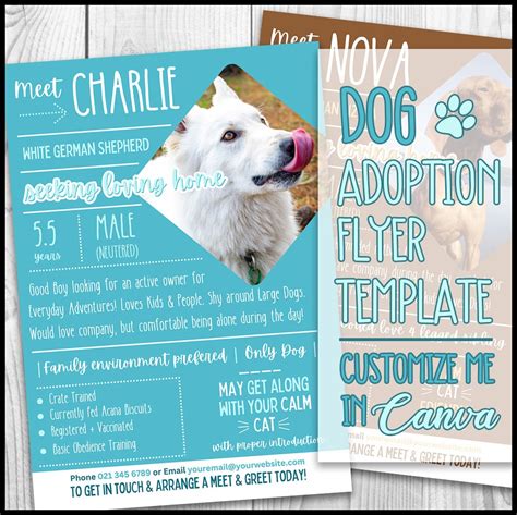 Dog Adoption Flyer Template