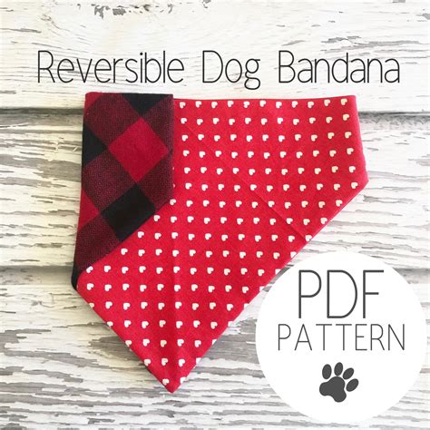 Simple dog bandana pattern