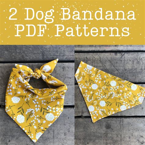 Dog bandana template design 1