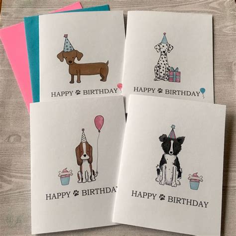 Dog birthday card designs