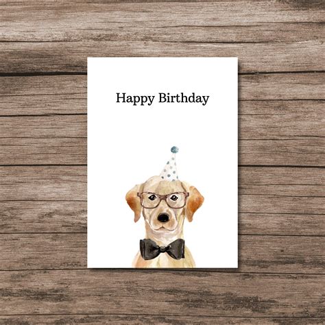 Dog birthday card templates