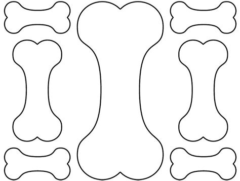 Dog Bone Template Printable