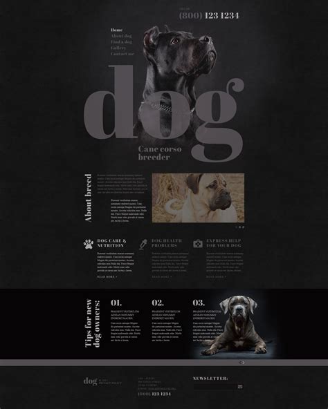 Dog Breeder Template Example 3