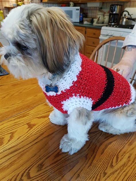 Dog Christmas sweater pattern