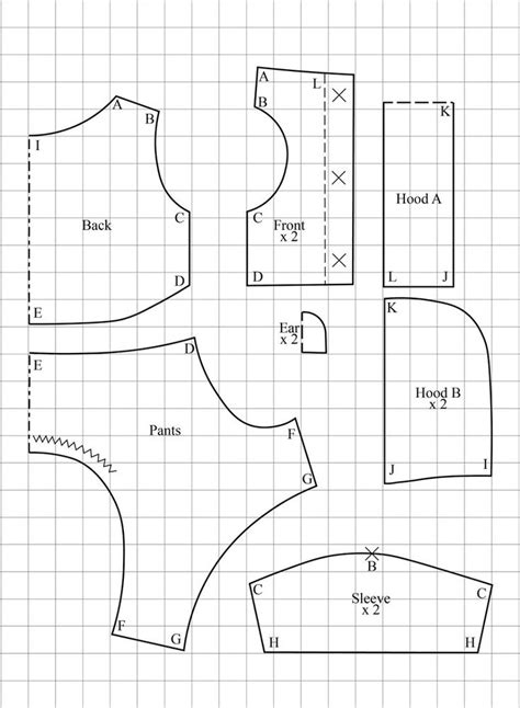 Dog clothes templates