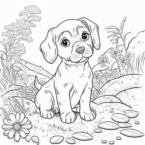 Dog Coloring Book Pages